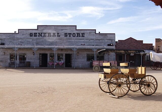 old western building fronts