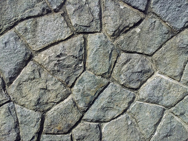 rock wall facade
