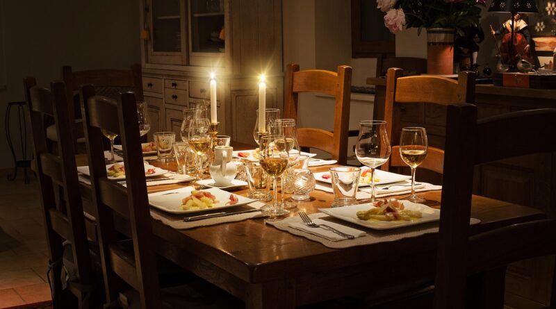 dinner, table, home, table setting, dining, celebration, elegant, interior, candles, dinner, dinner, dinner, dinner, dinner