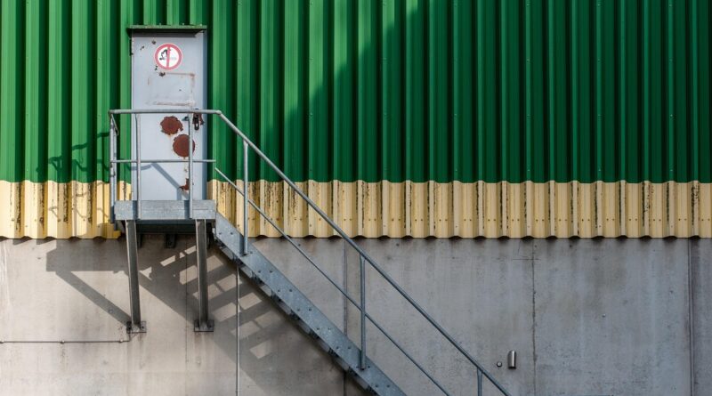 door, facade, warehouse, stairs, building, staircase, green, industrial, warehouse, warehouse, warehouse, warehouse, warehouse, stairs, building, industrial