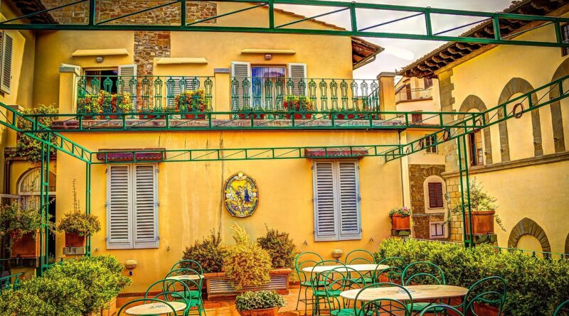 rooftop restaurant, florence, rooftop, italy, sky, clouds, nature, urban, buildings, architecture, outside, terrace