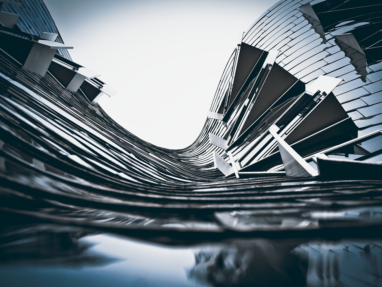 abstract, building, architecture, modern, skyscraper, city, urban, windows, facade, reflection, düsseldorf, germany, abstract, abstract, abstract, abstract, abstract
