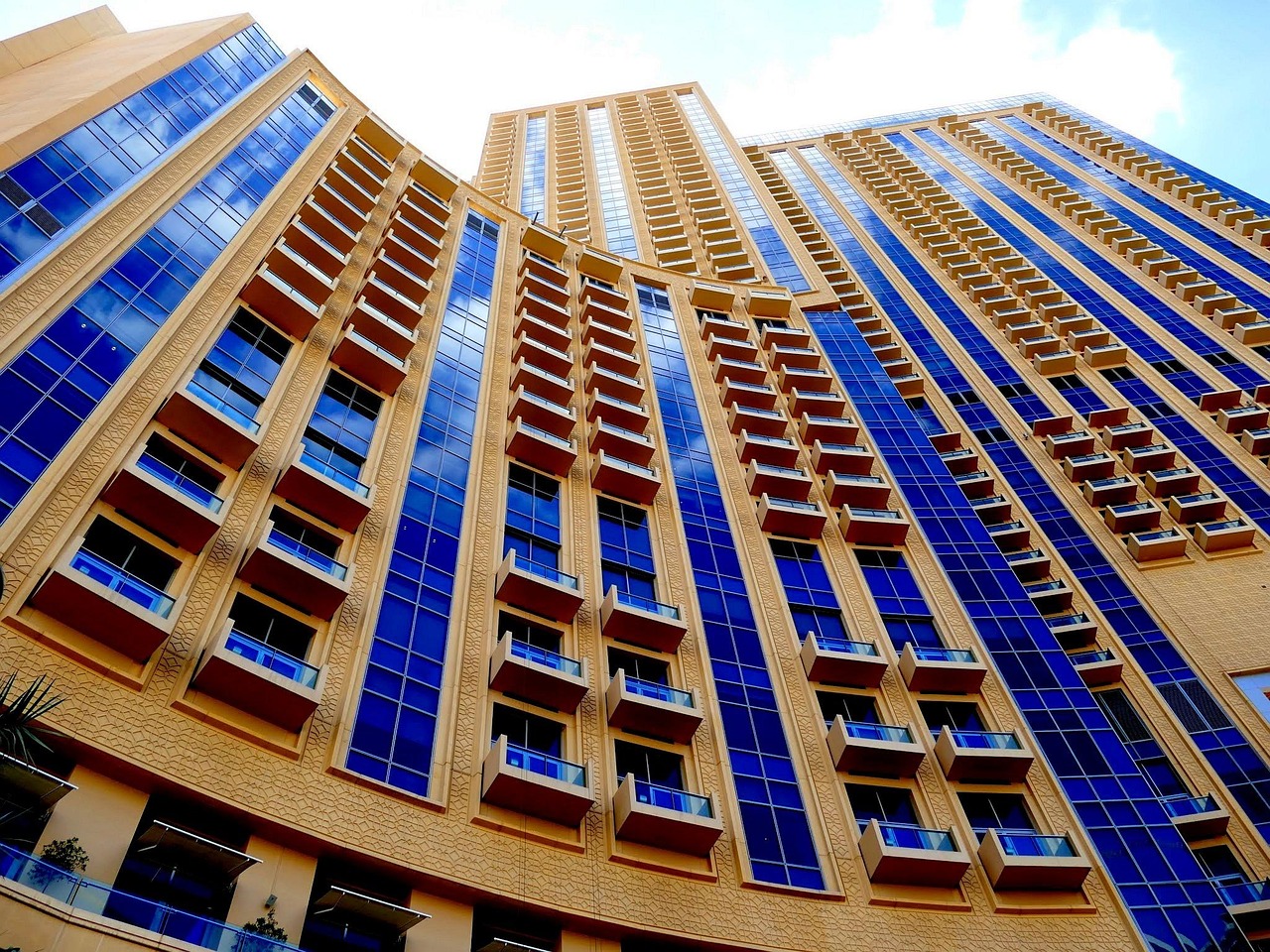 architecture, skyscraper, facade, city, building, skyline, glass facades, blue, window front, glass front, dubai, dubai, dubai, dubai, dubai, dubai