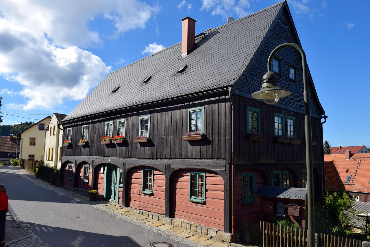 heimatstube, house, truss, building, architecture, type of house, saxon switzerland, block construction, museum