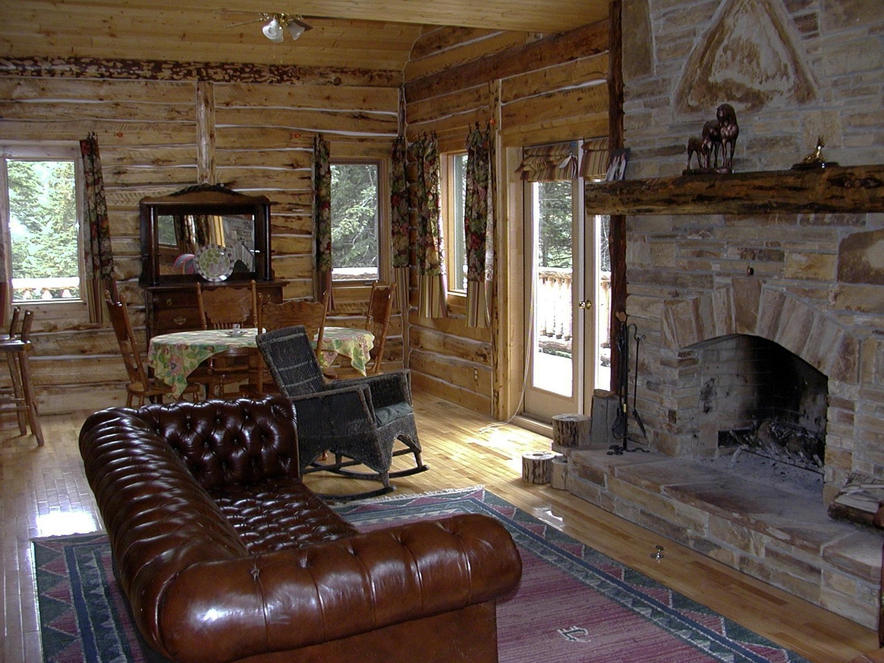 western, country style, fireplace, log cabin, interior, furniture, indoor, house, building, home, brown home, brown house, brown building, brown interior, fireplace, fireplace, fireplace, fireplace, fireplace, log cabin