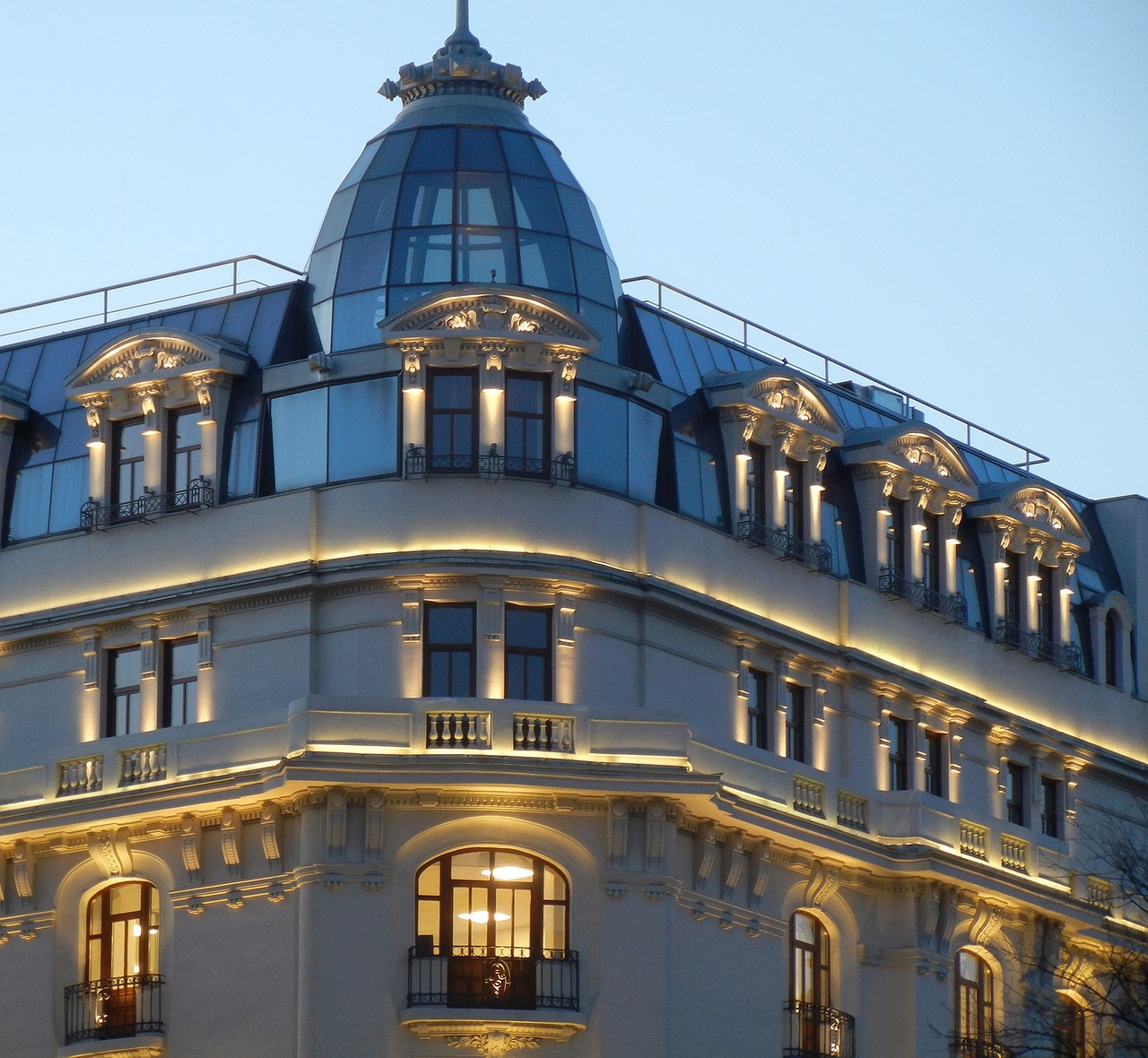 architecture, building, lights, facade, windows, balcony, luxury, old style, design, urban, night, city, bucharest, romania, bucharest, bucharest, bucharest, bucharest, bucharest