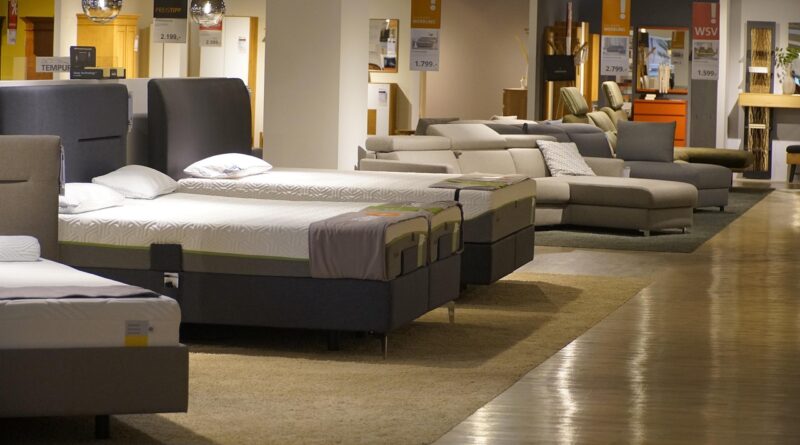 store, bed, furniture, interior