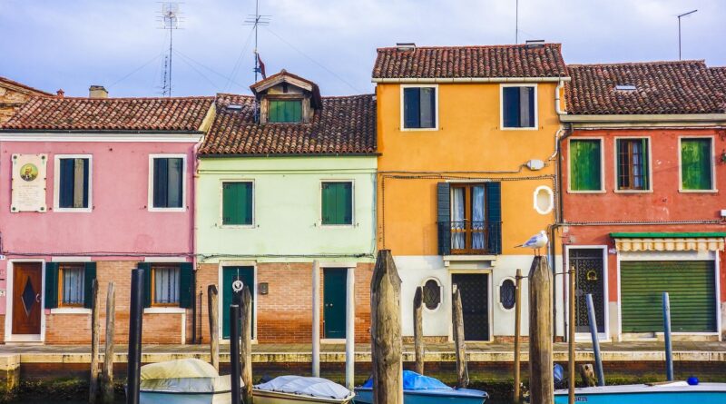 houses, boats, street, canal, venice, town, murano, window, colorful, architecture, painted, italy, building, facade, street, venice, venice, venice, window, italy, italy, italy, italy, italy, building