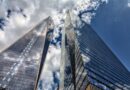 skyscraper, architecture, city, heaven, new york, building, america, manhattan, usa, sightseeing, ny, nature, big apple, clouds, blue, high, glass facade, facade, smooth, modern, window, office building, 1wtc