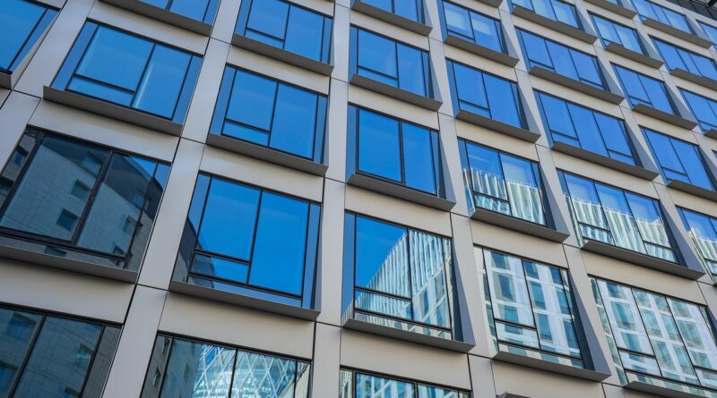 building, window, skyscraper, architecture, modern, facade, office building, reflection, city, paris