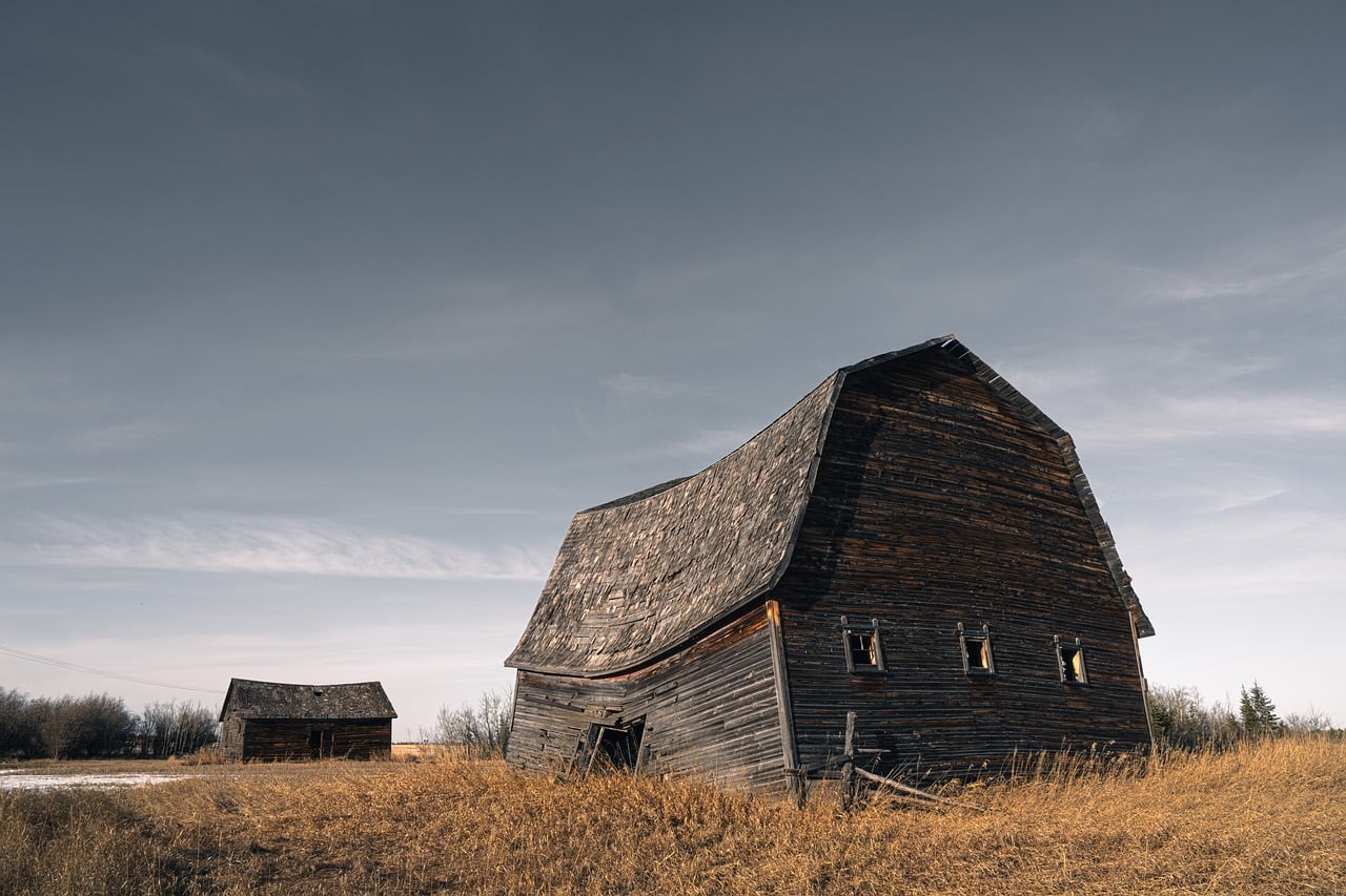 barn, old, abandoned, vintage, brown, wood, farm