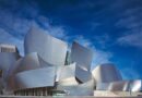 walt disney center, nature, concert hall, architecture, hall, buildings, modern, modern building, modern architecture, facade, edifice, landmark, design, california, los angeles, usa, america, united states, frank gehry, sky, modern roof