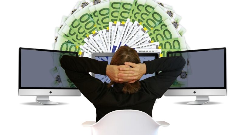 woman, euro, earn money, online, earn, online banking, relaxed, the back, monitor, work, viewing, completion, done, earn money, earn money, earn money, earn money, earn money, earn