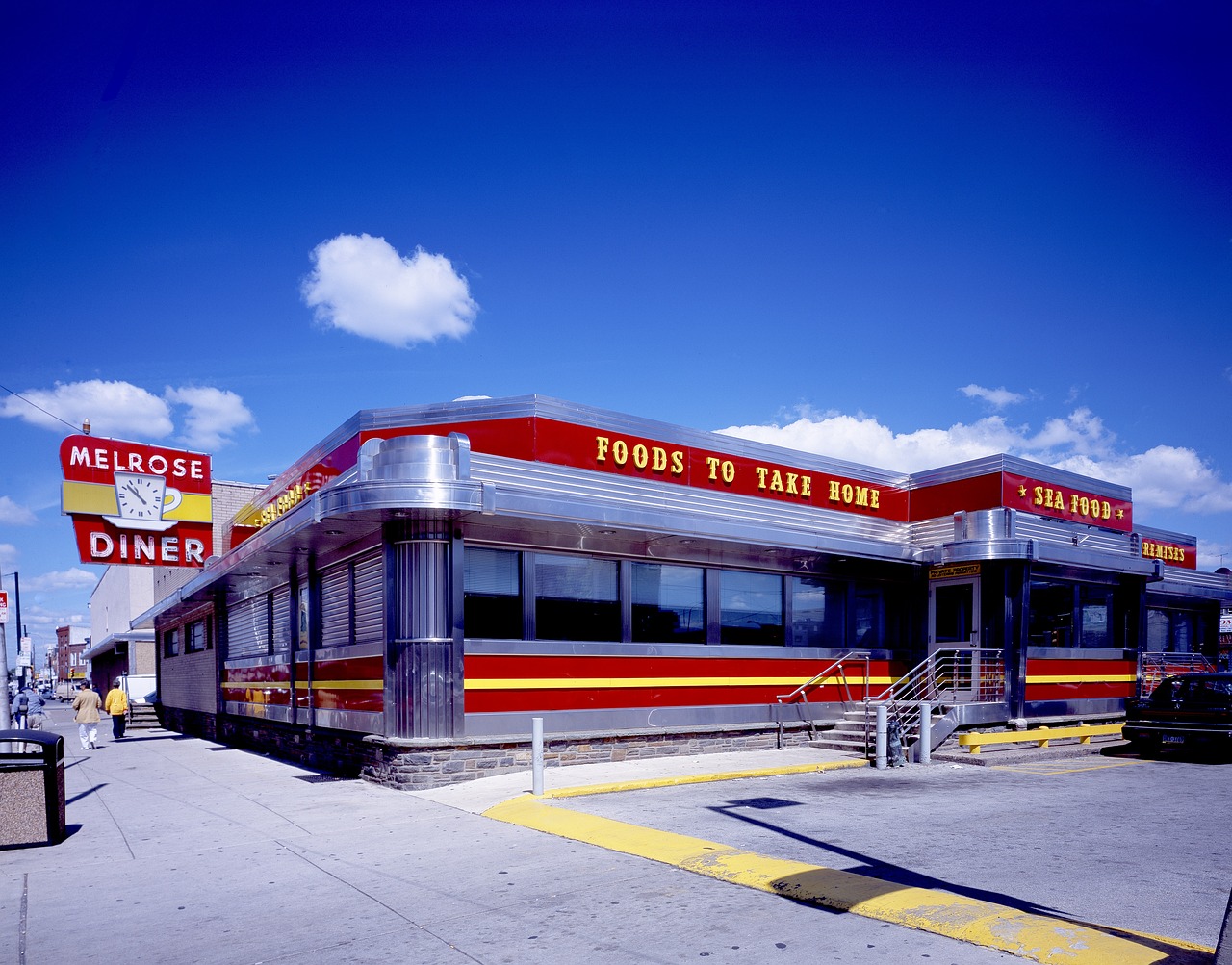 philadelphia, usa, united states, restaurant, diner, melrose diner, pennsylvania, building, retro, 50s, classic, chrome, art deco, carol m highsmith, diner, diner, diner, diner, diner