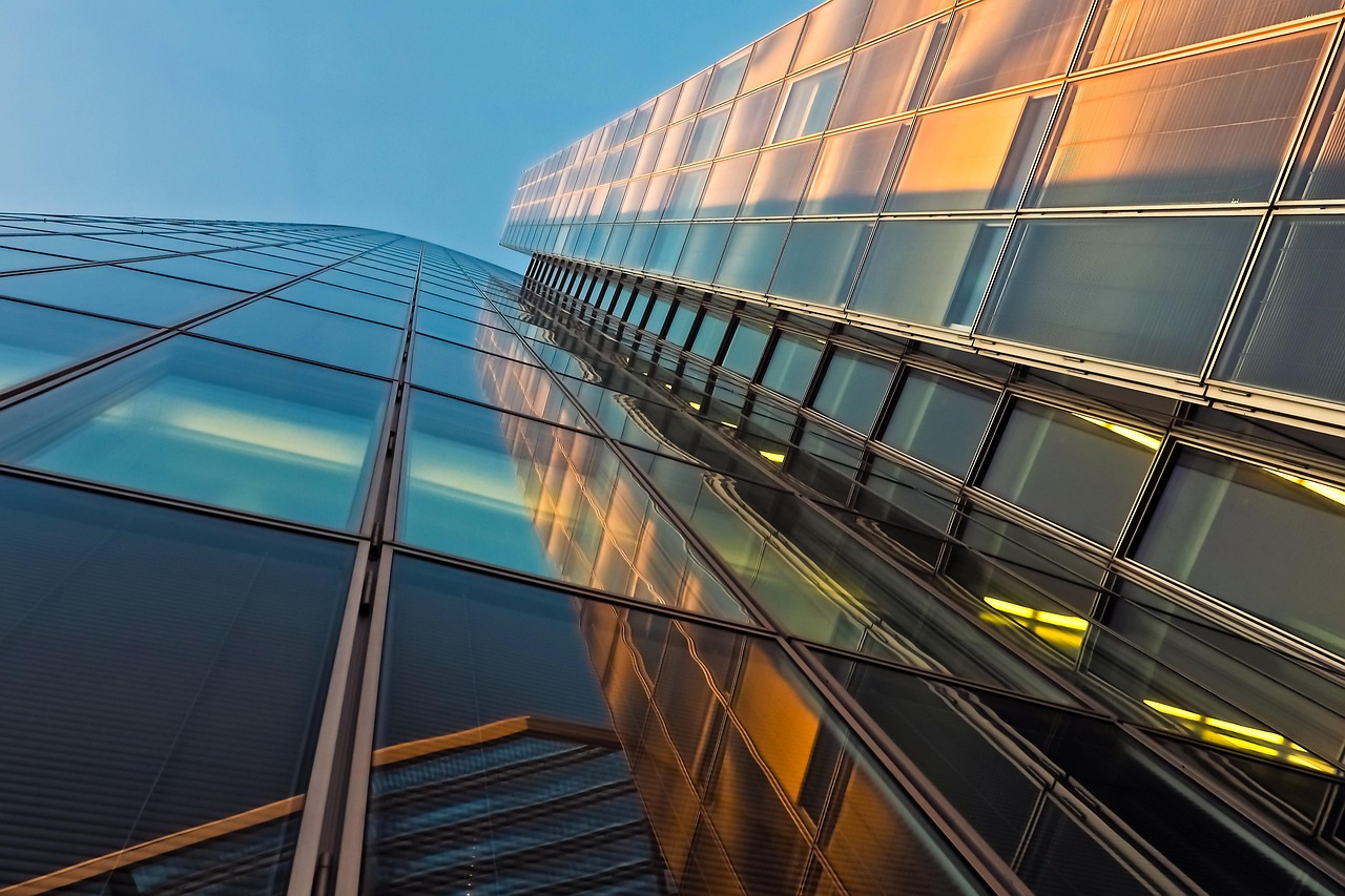 architecture, skyscraper, skyline, building, city, modern, window, facade, dusseldorf, high, glass, office building, heaven, urban, glass facades, low angle shot, glass front, reflection, stained glass window, building, building, building, building, office building, office building, office building, office building, office building