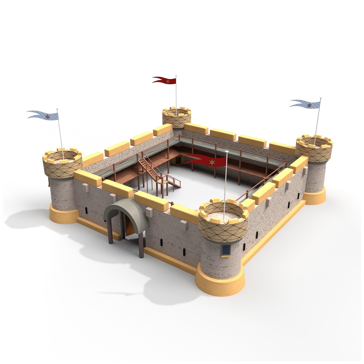 medieval castle, 3d castle, 3d render, 3d model, fortress, 3d medieval castle, 3d, knight, battle